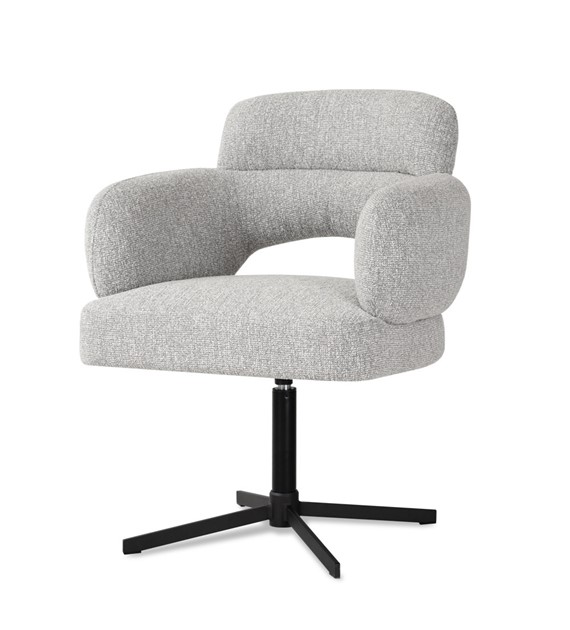 Krzesło obrotowe BIG LETO szary/czarna/LODGE84