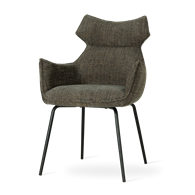 Krzesło BUTARO szaro-brązowy/ noga czarny