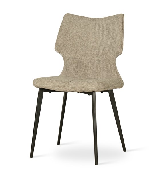 Krzesło CHILCOTE jasny brązowy/ noga czarny