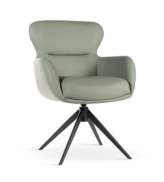 Krzesło obrotowe HEATHER jadeitowa zieleń/czarny