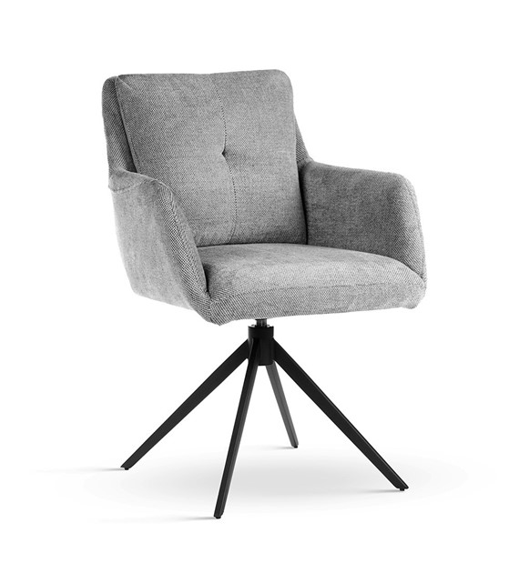 Krzesło MONICA szary/ noga czarny