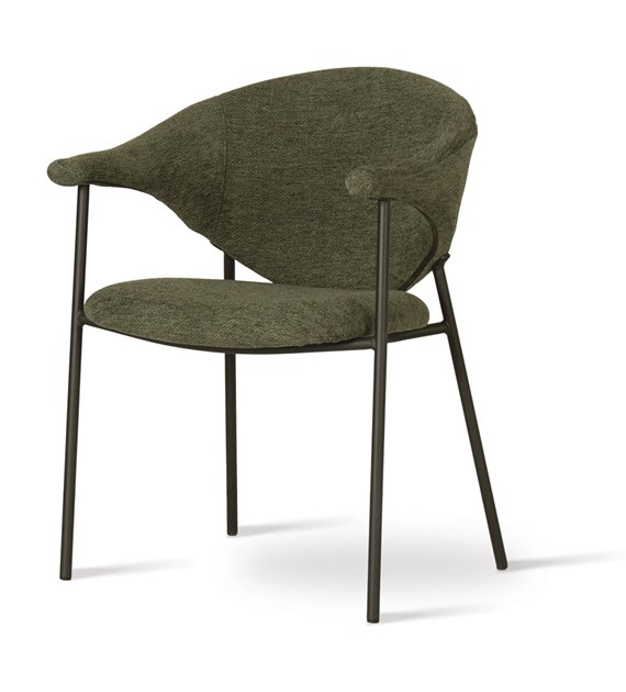 Krzesło NOTI zielony/ noga czarny